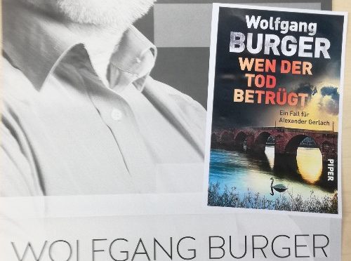 Einladung zur Lesung mit Krimi-Autor Wolfgang Burger